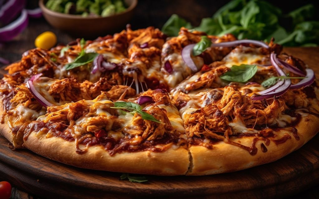 Blackened Chicken Alfredo Pizza with Paprika