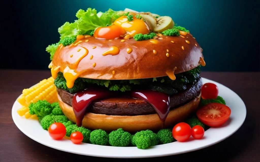 Spicy Cauliflower Burgers and Salad Recipe