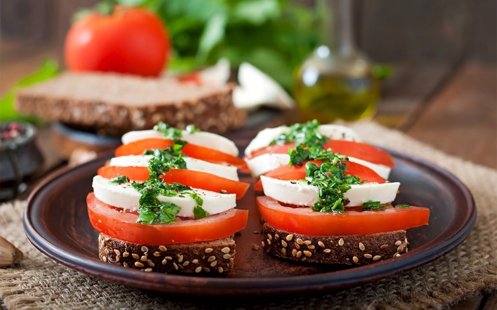 Tomatoes Stuffed with Foie and Chanterelles